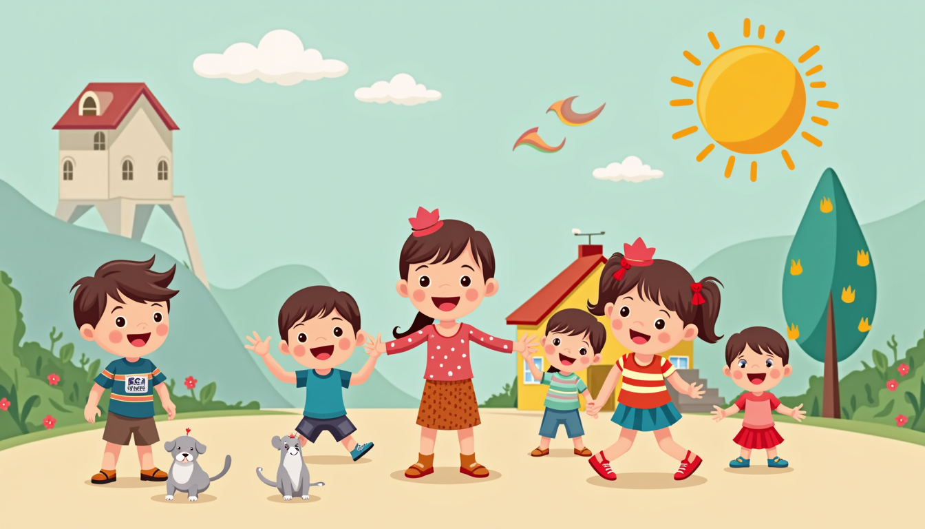 Un grup de copii zâmbitori jucându-se într-o grădiniță din Ploiești, simbolizând bucuria și educația timpurie.